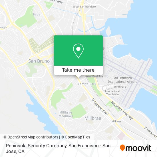 Peninsula Security Company map
