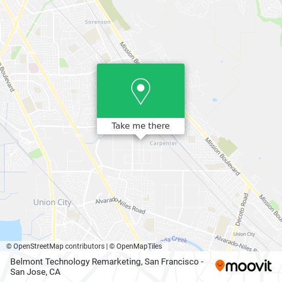 Belmont Technology Remarketing map