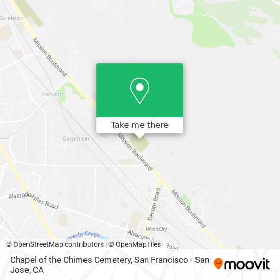 Mapa de Chapel of the Chimes Cemetery