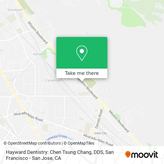 Mapa de Hayward Dentistry: Chen Tsung Chang, DDS