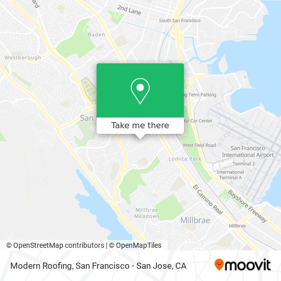 Mapa de Modern Roofing