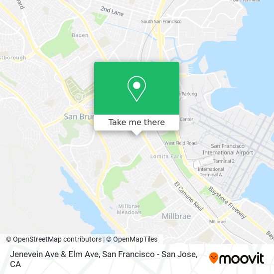 Mapa de Jenevein Ave & Elm Ave