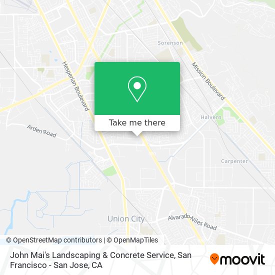 Mapa de John Mai's Landscaping & Concrete Service