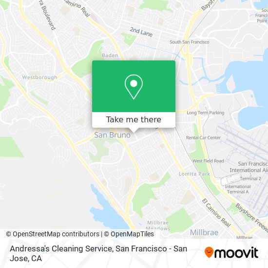 Mapa de Andressa's Cleaning Service