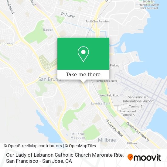 Our Lady of Lebanon Catholic Church Maronite Rite map