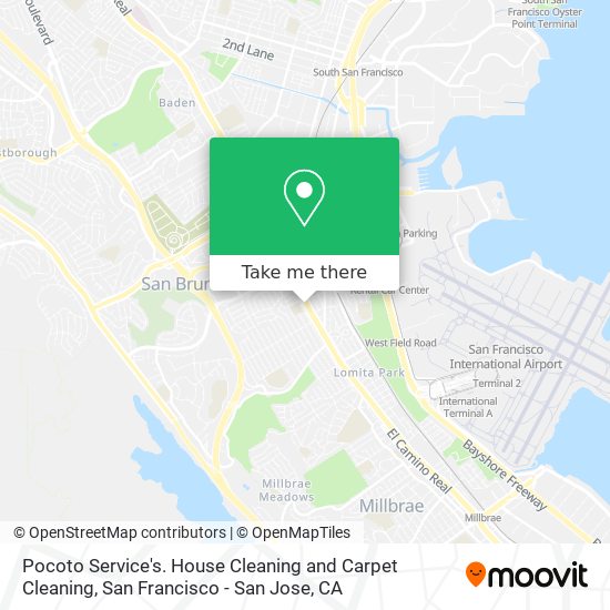 Pocoto Service's. House Cleaning and Carpet Cleaning map