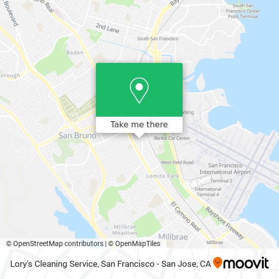 Lory's Cleaning Service map