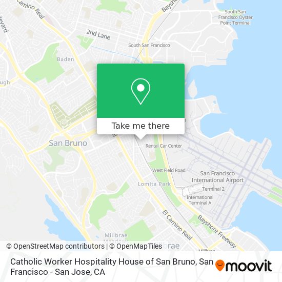 Catholic Worker Hospitality House of San Bruno map