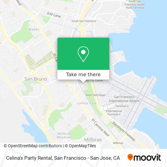 Celina's Party Rental map