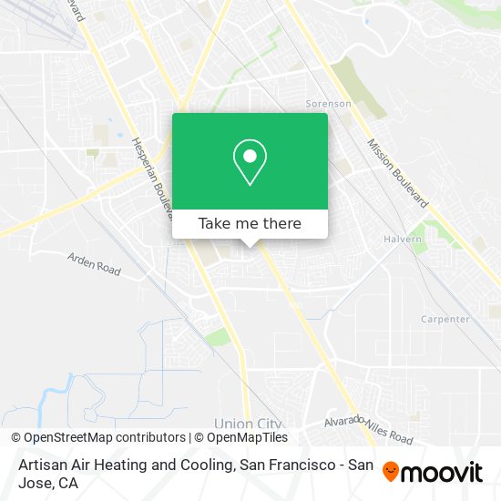 Mapa de Artisan Air Heating and Cooling