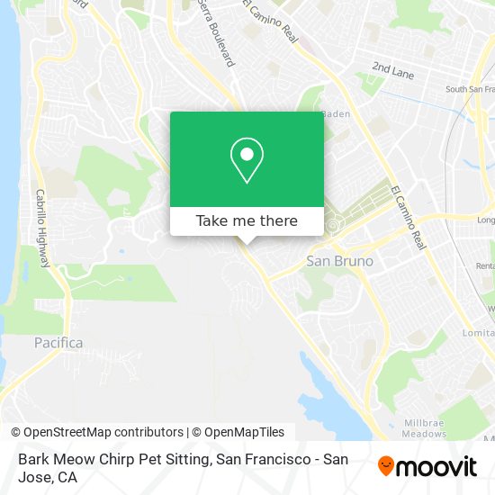 Bark Meow Chirp Pet Sitting map