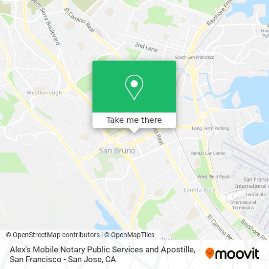 Alex's Mobile Notary Public Services and Apostille map