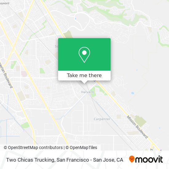 Two Chicas Trucking map