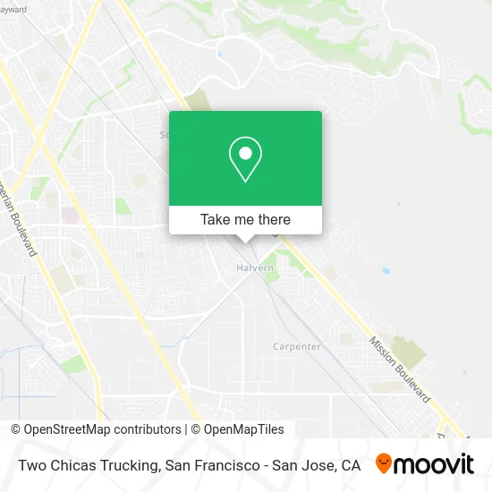 Two Chicas Trucking map