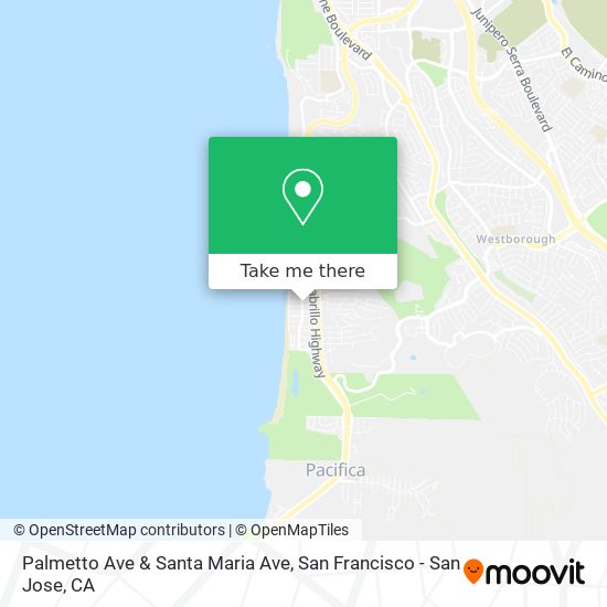 Palmetto Ave & Santa Maria Ave map