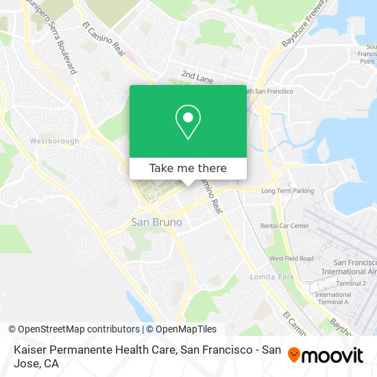 Mapa de Kaiser Permanente Health Care