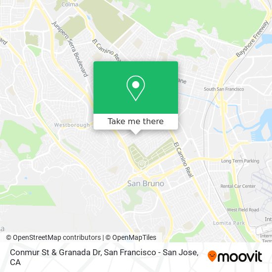Conmur St & Granada Dr map