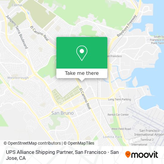 UPS Alliance Shipping Partner map