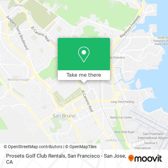 Prosets Golf Club Rentals map