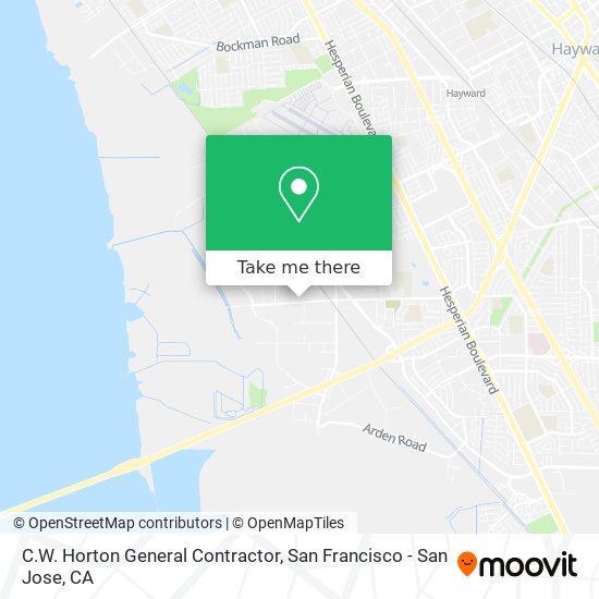 C.W. Horton General Contractor map