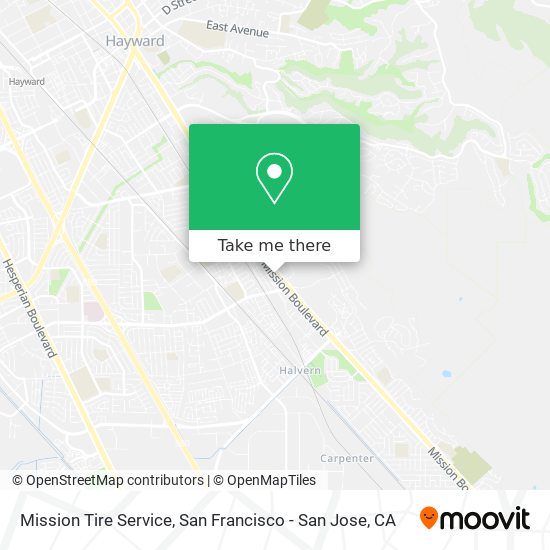 Mission Tire Service map