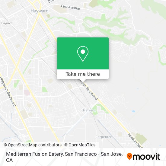 Mediterran Fusion Eatery map