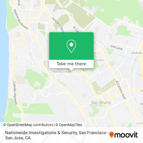 Nationwide Investigations & Security map