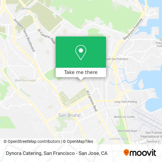 Dynora Catering map