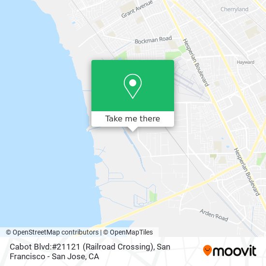 Mapa de Cabot Blvd:#21121 (Railroad Crossing)