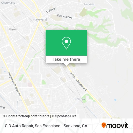 C D Auto Repair map