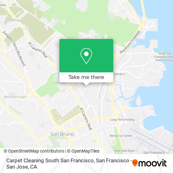 Carpet Cleaning South San Francisco map