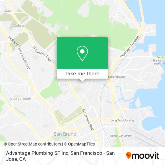Mapa de Advantage Plumbing SF, Inc
