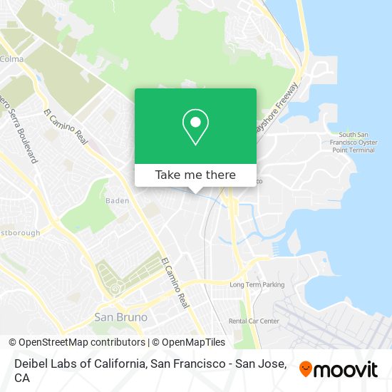 Mapa de Deibel Labs of California