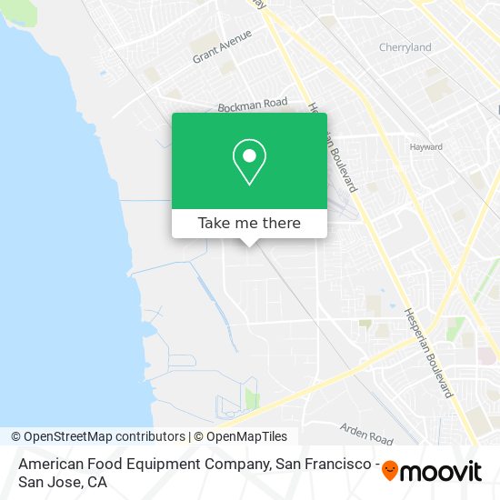 Mapa de American Food Equipment Company