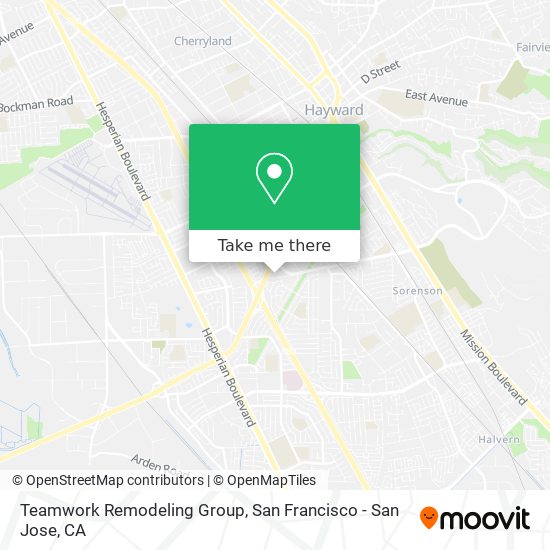 Teamwork Remodeling Group map