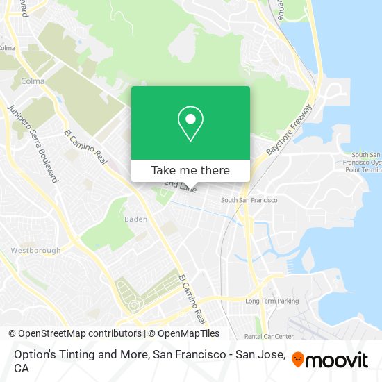 Mapa de Option's Tinting and More