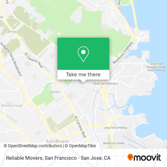 Reliable Movers map