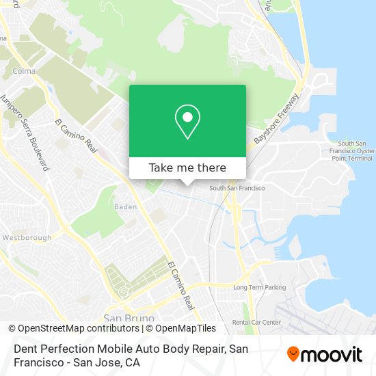 Dent Perfection Mobile Auto Body Repair map