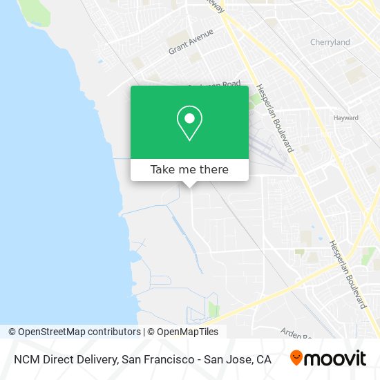 Mapa de NCM Direct Delivery
