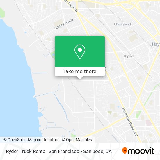 Ryder Truck Rental map