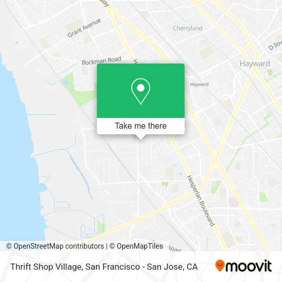 Mapa de Thrift Shop Village