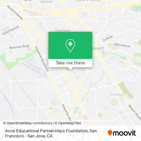 Mapa de Acoe Educational Partnerships Foundation