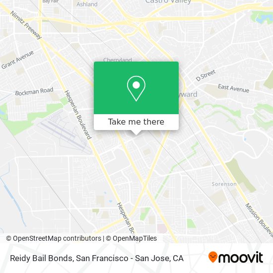 Reidy Bail Bonds map