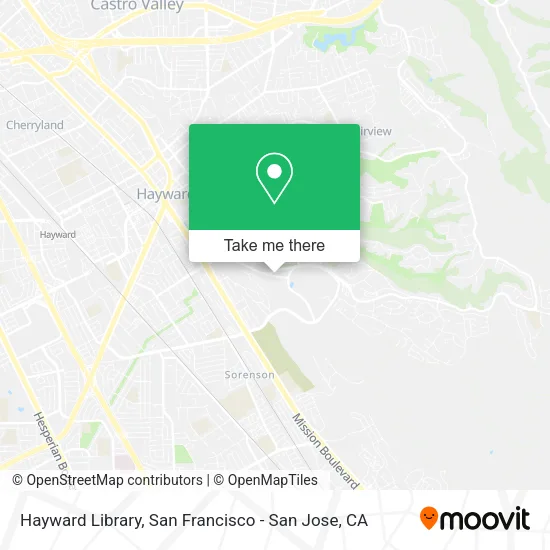 Hayward Library map