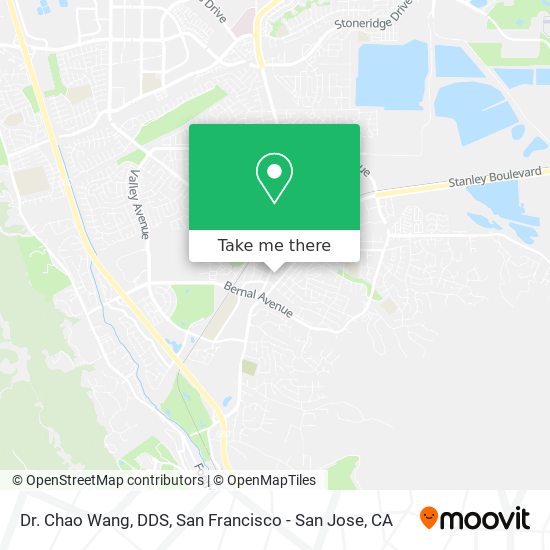 Dr. Chao Wang, DDS map