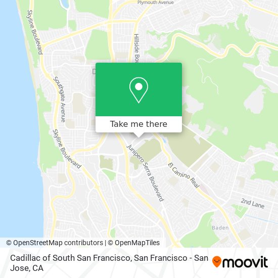 Mapa de Cadillac of South San Francisco