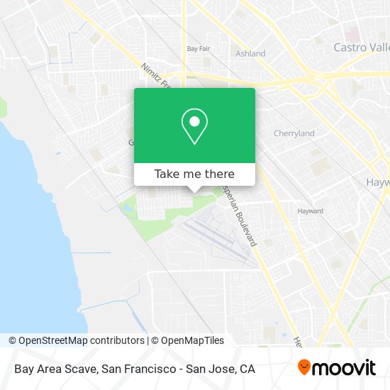 Mapa de Bay Area Scave