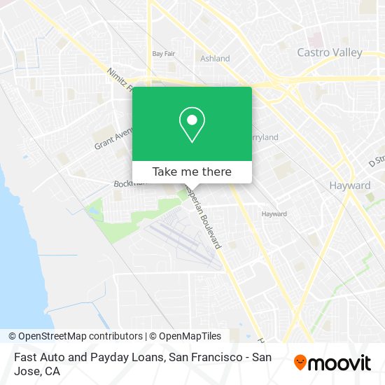 Mapa de Fast Auto and Payday Loans