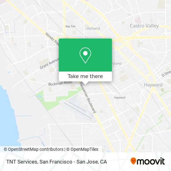 TNT Services map