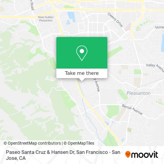 Paseo Santa Cruz & Hansen Dr map